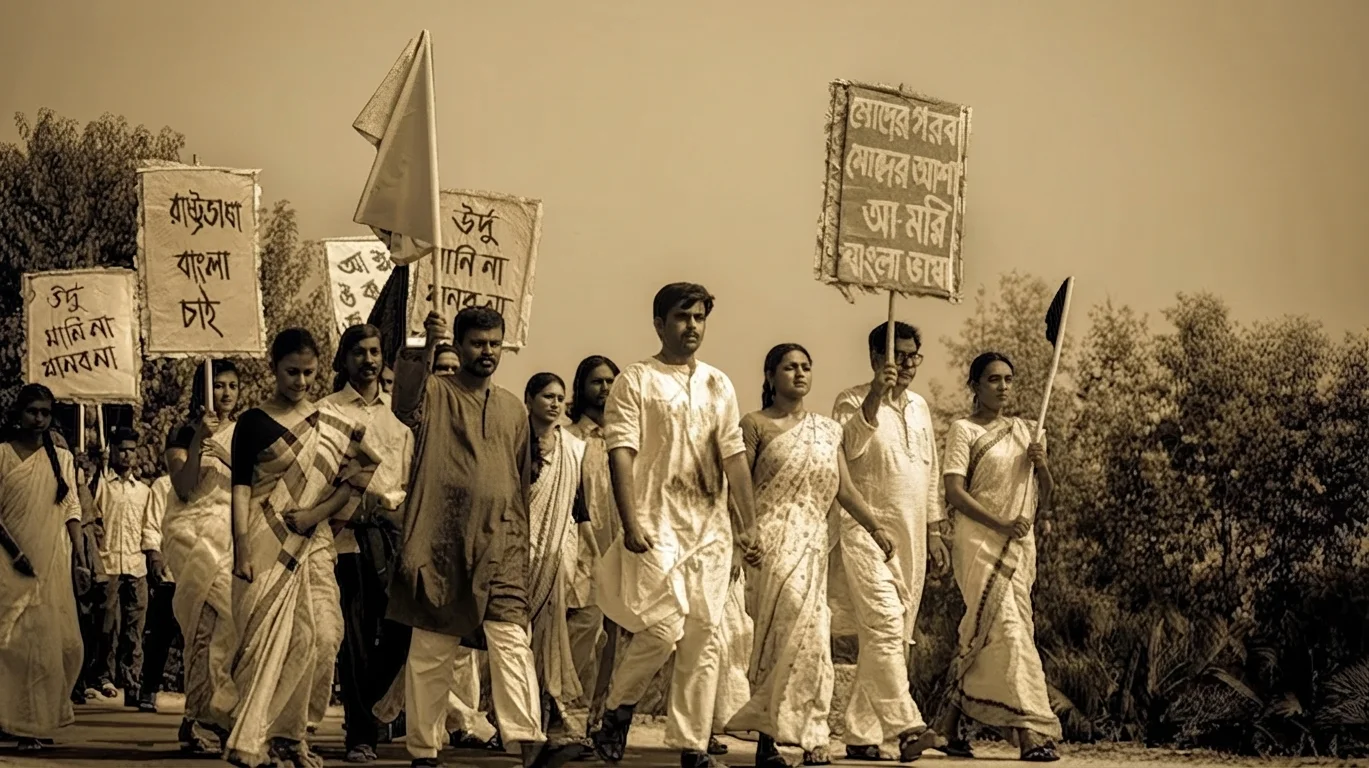 রাষ্ট্রভাষা বাংলার দাবিতে আন্দোলন শুরু